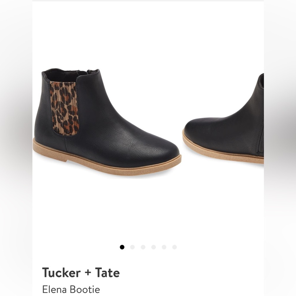 Tucker and Tate black faux leather bootie (kids 12M)